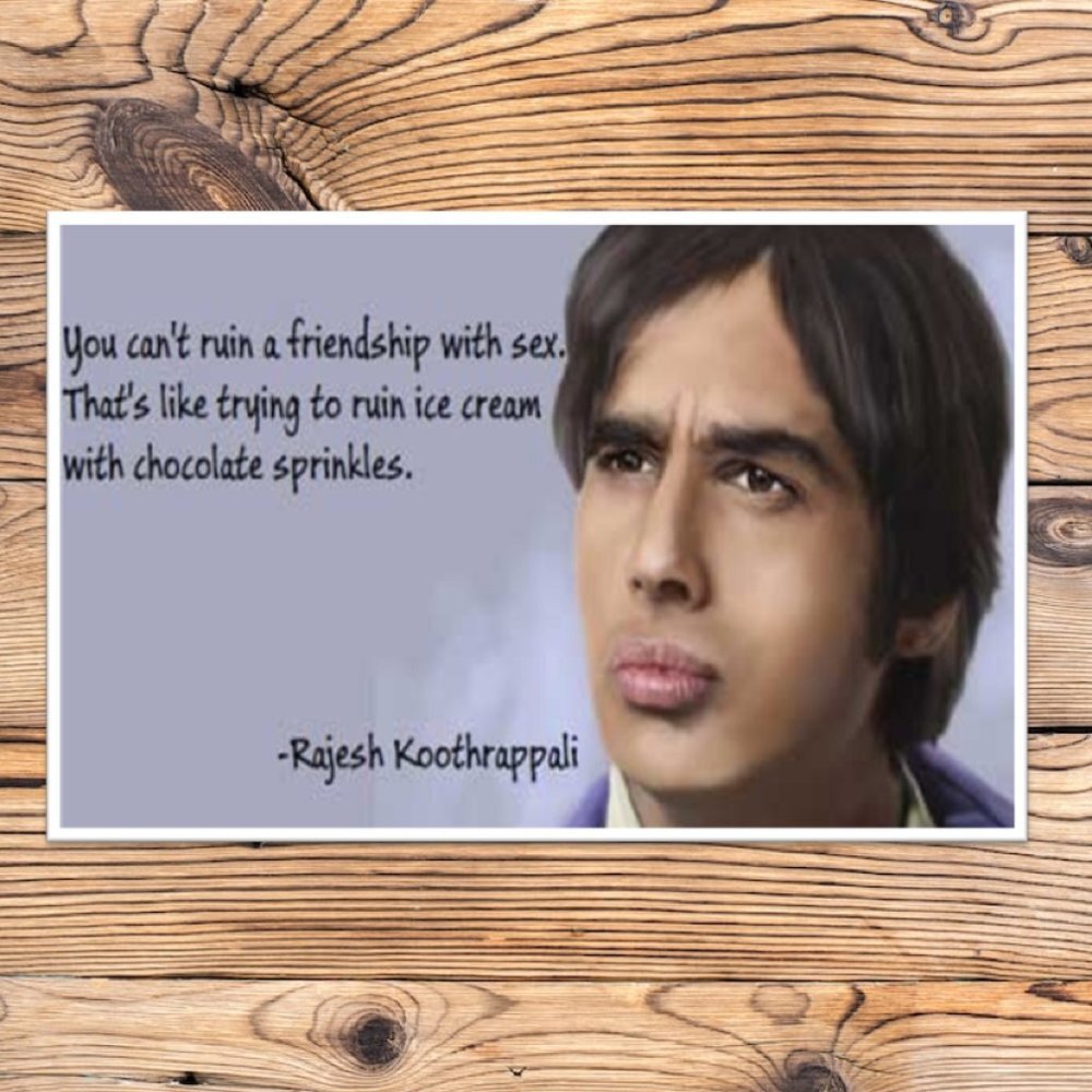 The Big Bang Theory Rajesh Koothrappali Quote Refrigerator‎ Locker Fridge Magnet